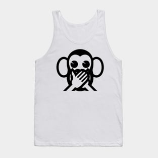 3 Wise Monkeys Iwazaru 言わざる Speak NO Evil Emoji Tank Top